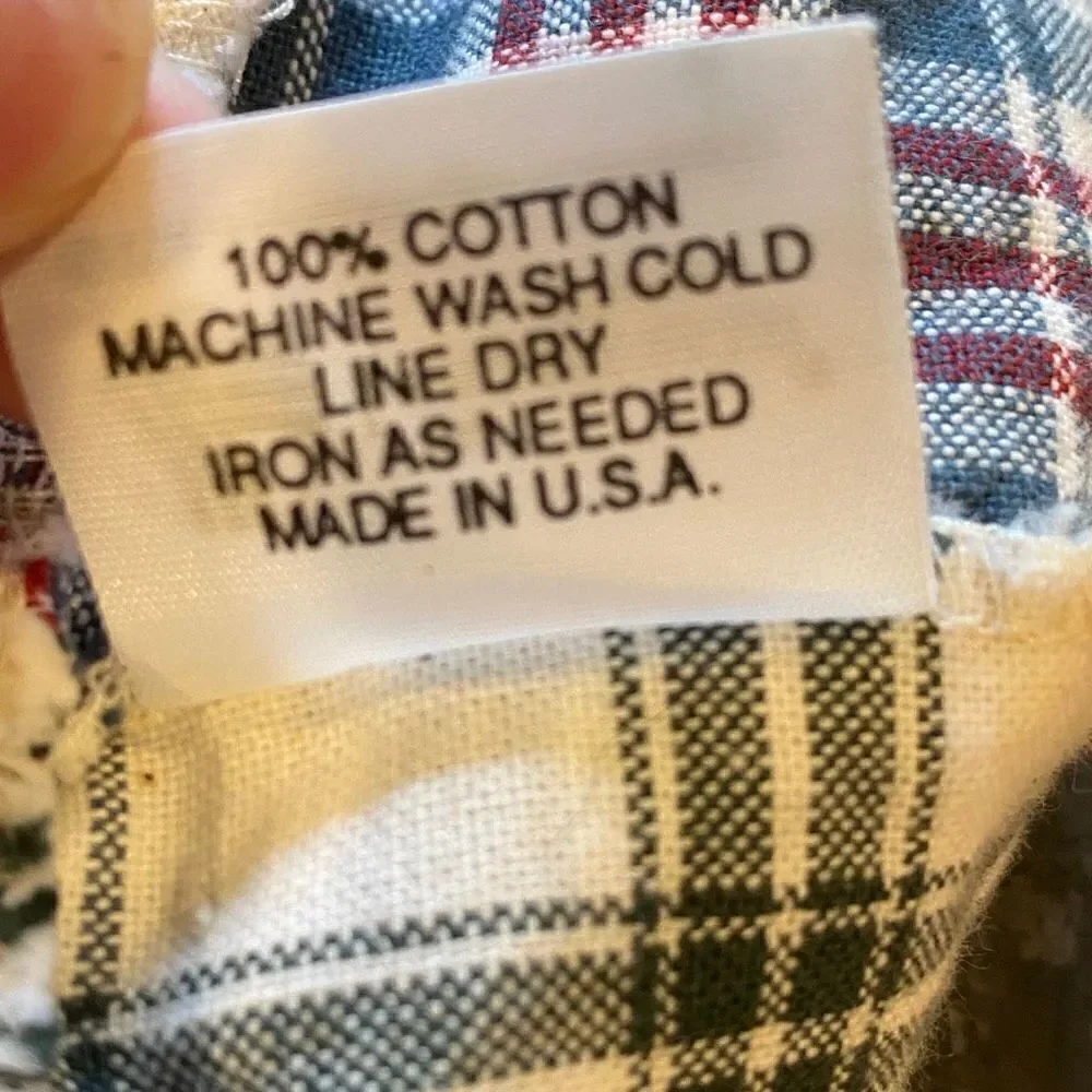 Longaberger Basket Liner 13” Plaid
